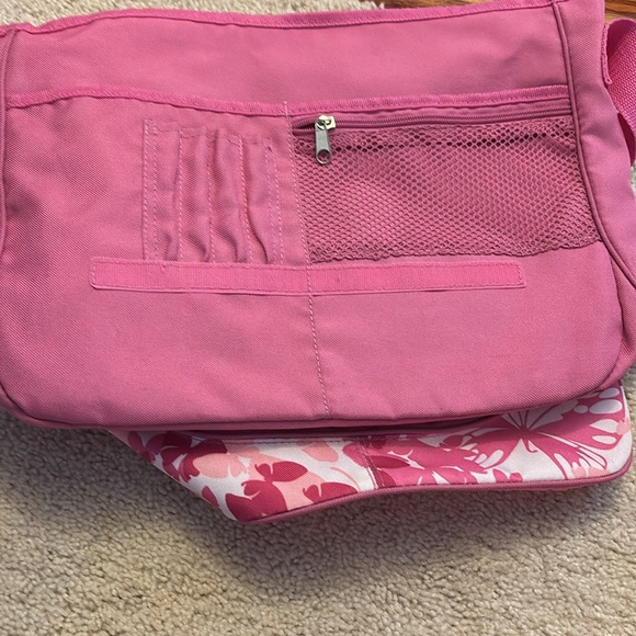 GAP Girls Pink Floral Butterfly Messenger Bag - Picture 3 of 5